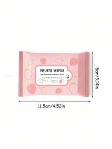 40/60 miếng (10 miếng/gói) Khăn ướt mini không dệt in hình dâu tây, thích hợp để vệ sinh ngoài trời hàng ngày, tuyệt vời để lau miệng, mũi và tay, cần thiết cho du lịch/kỳ nghỉ/Giáng sinh/công tác, dễ dàng mang theo. - Nhiều màu - Xem 4