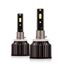 2 件 H1 H3 H7 H11 9005/HB3 9006/HB4 9012 9004 9007 H4 H13 汽车前照灯远/近光组合，12V 6500K 超白光 150000LM，高速风扇亮 3570CSP 芯片，即插即用灯泡，超聚焦光束，航空铝快速冷却