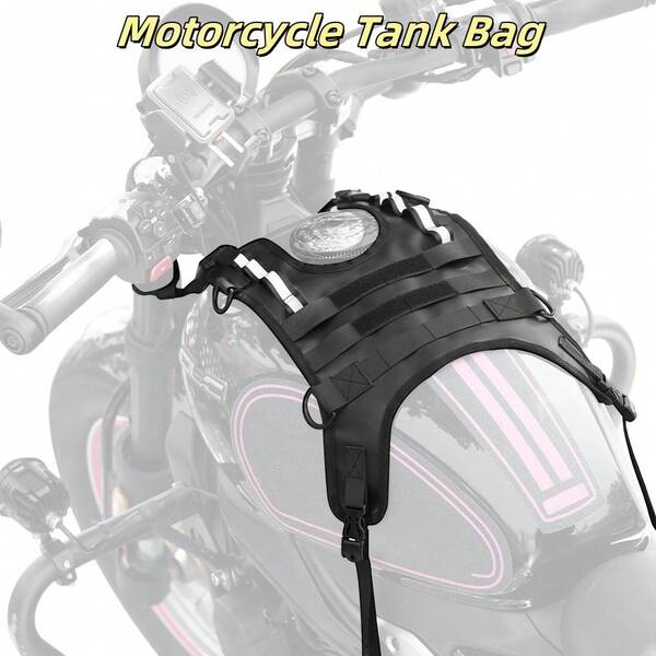 PSKOOK Borsa serbatoio/borsa paraurti per moto, base di montaggio universale per borse a sella