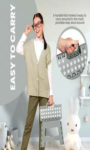 Utopia Home Folding Step Stool - (Pack Of 1) Foot Stool With 9 Inch Height - Holds Up To 300 Lbs - Lightweight Plastic Foldable Step Stool For Kitchen, Bathroom &Amp; Living Room (Blue) - ColorC - 查看 3