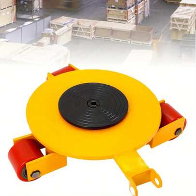 YUNRUX Transportador de maquinaria 2T, Chasis de transporte con rotación de 360° Ruedas de alta resistencia Chasis de dirección Ruedas de alta resistencia Rodillos de transporte Rodillos de transporte de muebles Ruedas blindadas Ruedas industriales Ayuda de transporte