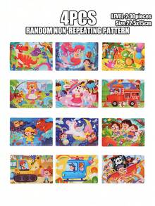 1/4/8/12/24/40片装儿童9片木制拼图玩具，完美的圣诞礼物，儿童拼图，幼儿园早教教具，适合所有年龄段自闭症儿童，理想的节日礼物