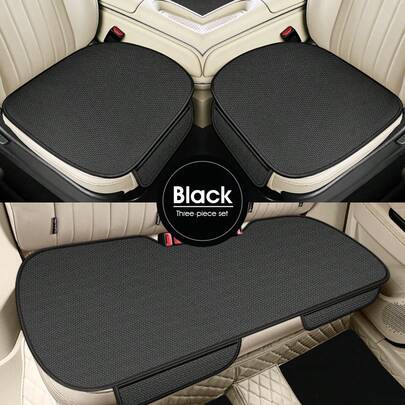 Easypie Selection 1 pieza/Set de 3 piezas Cojín de asiento de coche, Funda de asiento universal transpirable de seda de hielo para las 4 estaciones, Almohadilla de asiento individual de enfriamiento, Mejor regalo para amigos, graduación, vuelta al colegio, decoración navideña, San Valentín, padres, Halloween, Acción de Gracias, personalizado, cumpleaños, Año Nuevo