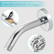 Shower Head Angle Adjuster, Swivel Shower Head Connector, Rotatable Shower Head Adapter