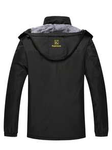 Keevoom Men's Waterproof Ski Jacket Winter Warm Snow Coat Windproof Mountain Raincoat Snowboarding Hooded Jackets For Mens - màu đen - Xem 3