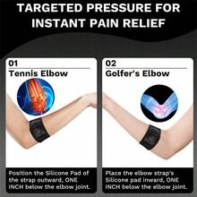 1pc Unisex Tennis Elbow Brace, Adjustable Elbow Support Strap For Tennis Players And Golfers, Rotary Knob Sports Elbow Pad With Adjustable Compression Arm Elbow Protection Pad For Tennis, Badminton - متعدد الألوان - مشاهدة 5