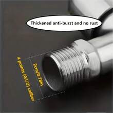 1 pieza Grifo de acero inoxidable de doble uso, para lavadora y entrada de agua al aire libre, duradero y fácil de instalar