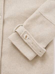 Elegant Loose Fit Women's Winter Jacket - Apricot - View 8