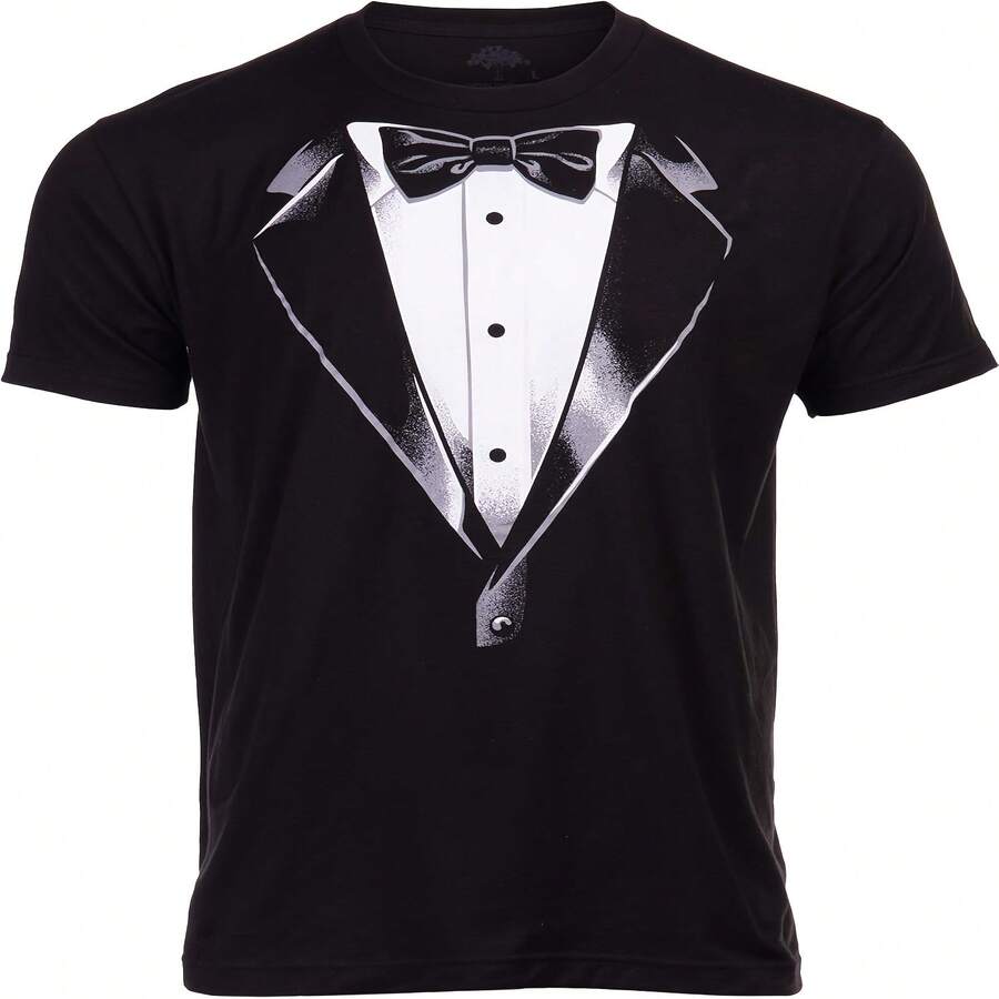 Tuxedo T-Shirt  Classic Party Humor Vintage Funny Tux  Joke Concert Festival Shirt For  Wo - 顏色7 - 查看 1