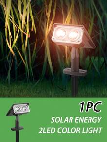 3pcs Solar Spotlight Multi-Functional Waterproof Decorative Lights With 7LED/2LED Automatic Switch, Suitable For Decorating Garden, Landscape, Rockery, Statue, Wall, Pathway - Black - View 17