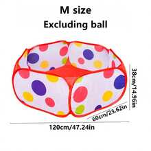 Składany basen z piłeczkami, poliestrowe ogrodzenie do basenu z piłeczkami, przenośny namiot wodny do zabawy wewnątrz i na zewnątrz, 39/47/59 cala – strefa zabaw dla niemowląt, odpowiedni dla chłopców i dziewczynek, idealny prezent na urodziny i Boże Narodzenie