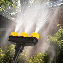 Garden Hose Sprayer Nozzle Watering Pipe Garden Water Spray Misting Nozzle Perfect For Lawn Garden And Yard - Yellow - View 3