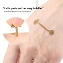 Adesivo de nariz com haltere pequeno 100, 20 e tira autoadesiva elástica macia para modificação do nariz, reduz o tamanho da narina, estreita a aba do nariz e a ponte nasal fina, uso diário, aplicação que não deixa marcas, cola respirável