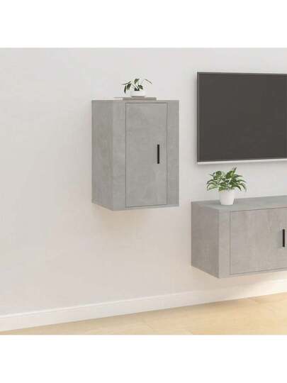 VidaXL TV Wand Units Pcs 40x34.5x60 Cm Concrete Grijs view 4
