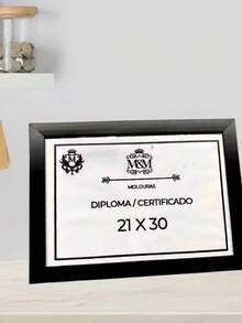 Photo Frame For Diplomas | A4 Size | 21x29.7 Cm - 白色 - 查看 3