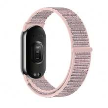 適用於小米 Mi Band 8 9 10 尼龍透氣智慧手錶錶帶替換腕帶，輕量耐用，舒適佩戴，可調節 - 均碼 - 查看 3