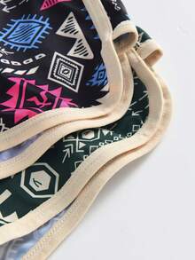 6 Pieces Of Men's Retro Boxer Briefs - Breathable Quick-Drying Elastic Printed Swim Trunks, Lightweight Sports Fitness Shorts, Suitable For Summer Running Comfort, Machine Washable, High-Quality Underwear, Casual Sportswear, Elastic Material, Comfortable Underwear, Essential For Fitness Enthusiasts, Random Colors In A 6-Piece Set.