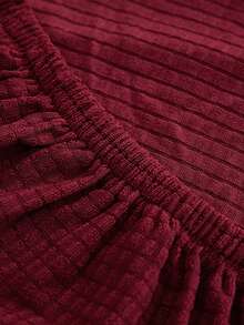 1件装防水玉米绒弹力沙发垫套客厅弹力沙发垫套家居装饰沙发套 - 酒紅 - 查看 8