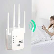 300Mbps/1200Mbps WiFi Extender With 2.4G/5G Dual Band, 10000 Sq Ft Coverage, High-Quality Signal Amplifier & Outdoor Relayer, Interference-Free, Ideal For Home & Office, Perfect Gift For Christmas, Halloween, Or Son'S Birthday, Wifi Extender - UK Plug(220-240V) - View 5