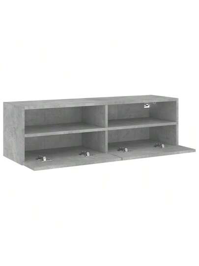 VidaXL TV Wand Unit 100x30x30 Cm, Finished Wood, Concrete Grijs view 6