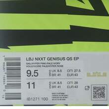 Nike Men's LBJ NXXT GENISUS QS EP Basketball Shoes, Low-Top IB1271-100 - White - View 6