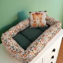 Kit Ninho Redutor + Almofada Amamentação 3pçs Bebê Zoo - Multicolorido - Visão 2