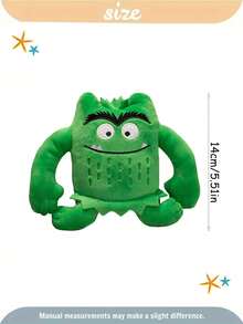 7 件可爱情绪怪物毛绒玩具彩色怪物情绪填充动物毛绒玩具儿童生日派对家居女孩房间装饰感恩节创意礼物 - 彩色 - 查看 8