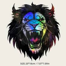 AD 1 件黑白动物系列凶猛狮子、狼、豹、大猩猩 3D 立体效果防刮汽车贴纸、摩托车装饰贴 - 均碼 - 查看 11