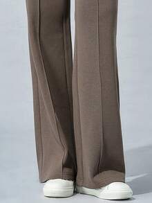 CAMEL CROWN Women's Yoga Casual Straight Leg Pants, Breathable Sports Trousers For Running & Fitness, Autumn - Wood Brown - View 3