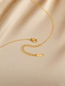 1 pieza Elegante collar colgante de barra minimalista casual con cuentas, accesorio versátil para mujeres