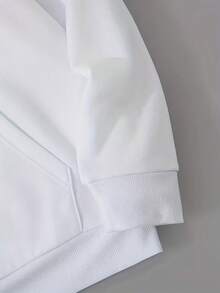 New Versatile Autumn And Winter Blessd New Logo Hoodie For Casual Wear For Both Men And Women Essentials Hoodie Hoodie For Women Sweatshirts For Women Hoodies For Men 's Hoodie Sweatshirts For Men Essentials Fear - 白色 - 查看 3