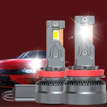 JINGMA 2pcs Plug And Play Headlights For Cars H7/H18/H4/9005/H1/H4/9003/HB2/H11/9006/H1, 120000LM, 6500K, 220W, Durable Car Parts, Efficient Heat Dissipation, 12V - /H9/H11/H16 - 查看 6