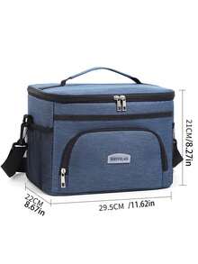 1pc Lunch Bag For Women, Large Capacity Insulated Lunch Box For Men, Student Thickened Cute Lunch Bag, Reusable Lunch Tote Bag, Portable Picnic Ice Bag For Work, Picnic, School Or Travel Lunch Box Bag School Supplies Stuff Accessories Bag For School School Accessories School Stuff For Traveling Waterproof Bag Insulated Lunch Bag Lunchbox