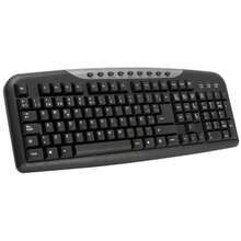 campus Teclado Plus Office Multimedia Negro – Teclado Cómodo y Resistente para Oficina y Hogar ✅ Entrega 24/72h a España (península) - Negro - Ver 1