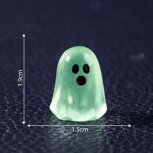 Creative Glow-In-The-Dark Mini Ghost Decorations DIY Kit, Miniature Micro Landscape Halloween Decor, Desktop Ornament, Festival/Birthday/Halloween Gift