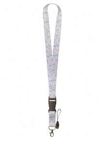 1pc Versatile Casual Lanyard With Multiple Designs, 20.91in(53.1cm) Simple & Fashionable Detachable Neck Strap, Suitable For Teachers, Medical Staff, ID Badge Holder, White Flower, Pink Stay Arrow, Rainbow Flower Separable Lanyard, Teacher's Day, Nurse's Day Gift, Daily Wear, Office Supplies - Multicolor - View 11