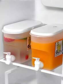 Ấm đun nước lạnh 1 chiếc --- Có vòi riêng, thoát nước tiện lợi, không chiếm không gian, chống vỡ và chịu nhiệt độ cao, vòi chống rò rỉ, hộp đựng đồ uống, thích hợp cho gia đình, nhà bếp, phòng khách, nhà hàng, du lịch ngoài trời, cắm trại, tiệc tùng, quán bar, tụ tập, đựng nước chanh, trà hoa quả, rượu vang, trà sữa, bia, cà phê, soda, bình đựng đồ uống thông thường - Nhiều màu - Xem 3