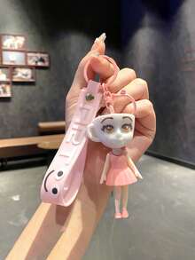 1pc Tralalero Tralala Keychains - Brain Rot Meme (In Italian), Shark With Sneakers | Durable Iron And Silicone Bag Pendant | Unique Gift For Mini Enthusiasts | Casual Style | Novel Keychain | Optimistic Design | Durable Keychain | Tralalero Tralala | Class Gift From Teacher | Back To School Favors | Classroom School Favors (The Color And Style Of The Keychain Are Random.)