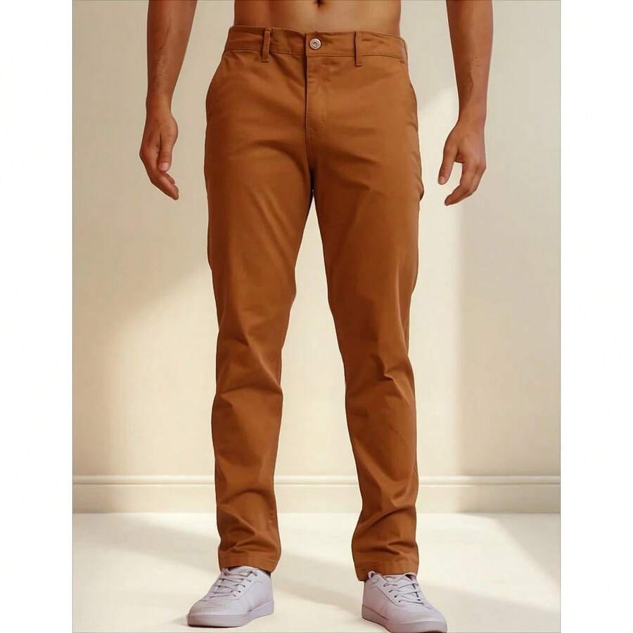 Men Pants - Bronze - View 1
