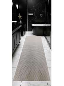 Made In Turkey Non-Slip Gel Backed Area Rug – Stain Resistant, Anti-Static, Allergy-Friendly Soft Carpet – Available In 50x80 Cm, 80x150 Cm, 100x150 Cm - Rust Brown - View 3