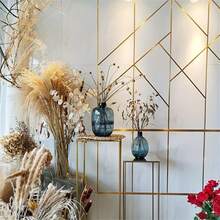 4 Größen selbstklebende Keramikfliesen mit Gold- und Silberoptik, 50 x 50 cm, wasserdicht für Wandverbindungen, Dichtungsstreifen, schöne Keramikfliesen für Hoteldekorationen