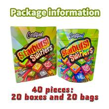 20/40pcs Green Laser Self-Standing Packaging Bags With Zip Lock, Essential For Beauty Samples/ Handmade Soaps/ Cultural And Creative Product Packaging. - 40 Pieces (20 Boxes+20 Bags) - View 1