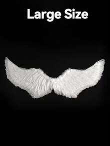3 件套翅膀套装，天使翅膀，舞台表演道具，服装装扮道具万圣节 - 白色 - 查看 20
