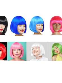 Channel Wig In Assorted Colors - Shipping Now! - Blanco - Ver 2
