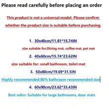 复活节门垫，黑云图案设计，奢华风格，防滑浴室垫，浴室垫，快速吸水，快干，防滑吸水快干，柔软吸水垫门垫，迎宾门垫。防滑吸水，室内外通用，入口装饰，家居装饰，装饰性防滑毛绒门垫，豪华门垫，适用于卧室、衣柜和入口，柔软家居装饰，柔软吸水浴室垫 - 黑色矽藻泥地墊-雲朵圖案 - 查看 8