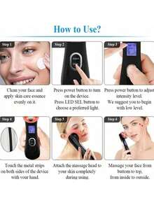 5 Color & 5 Massage Modes Facial Beauty Device, Home SPA Skin Care Tool, Face Massager, Neck Massager, USB Rechargeable, Gift For Valentine's Day, Mother's Day, 800mAh