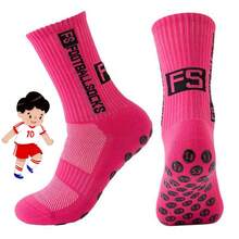 1/5 Pairs Kids Sports Socks, Football Socks, Non-Slip Socks, Knee-High Socks, Mid-Calf Socks, Compression Socks, Basketball Socks, Children