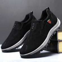 Zapatillas de tenis casuales para hombre (), cómodas, ligero y transpirable, cómodo y elegante, versátil, duradero y fácil de cuidar, es cómodo de usar durante todo el día y es la opción ideal para el hombre ocupado. - Negro - Ver 5