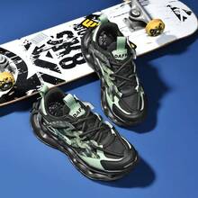 Men's Casual Sneakers, New Fashion Thick Sole Vintage Chunky Sneakers, And Versatile