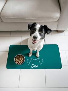 定制宠物餐垫，个性化宠物狗喂食垫，可爱猫咪喂食垫，狗耳朵形状喂食垫，宠物碗垫，狗碗垫，猫咪喂食垫，新款小型宠物礼品，多种款式和颜色可选 - 彩色 - 查看 5